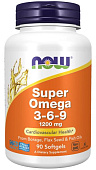 NOW Super Omega 3-6-9 1200мг / 90капс