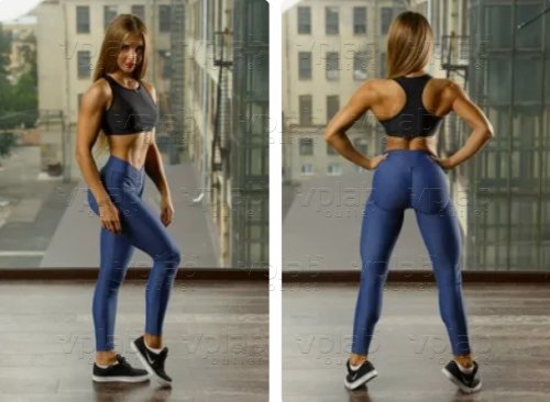Bona Fide Лосины / Push-Up Total Blue / L