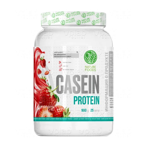 Nature Foods Casein / 900г / клубника
