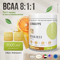 ULTRASUPPS Ultra Gold BCAA 8:1:1 / 300г / апельсин