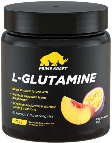 Prime Kraft L-Glutamine / 200г / персик-маракуйя - Cлайд 3