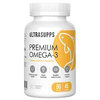 ULTRASUPPS Премиум Омега-3 / 90капс