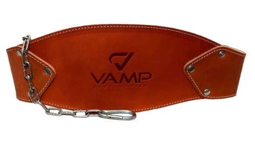 VAMP RE-L2008 кожаный ремень с цепью / XXL
