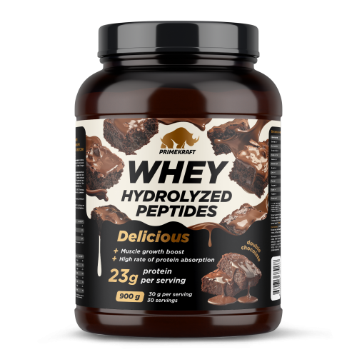Prime Kraft Whey hydrolyzed peptides / 900г / двойной шоколад