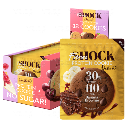 FitnesShock DESSERT Печенье / 35г / банановый брауни