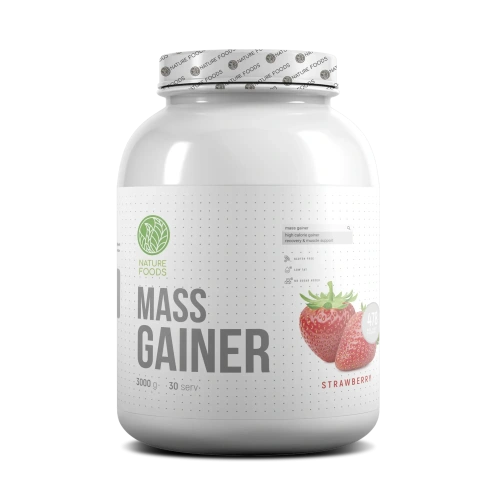Nature Foods Slow Carb Gainer / 3000г / клубника