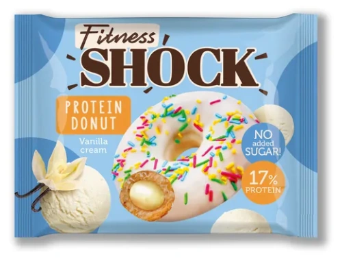 FitnesShock PROTEIN DONUT / 70г / ваниль