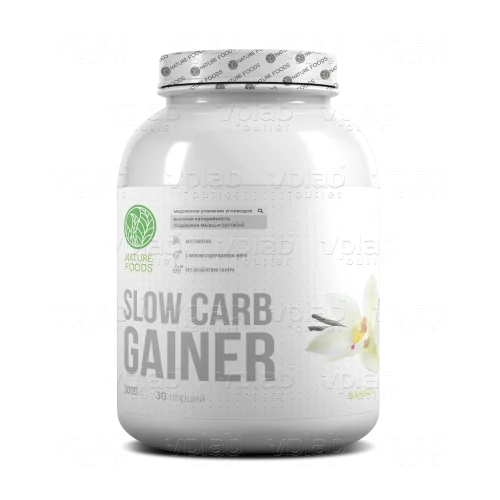 Nature Foods Slow Carb Gainer / 3000г / ваниль