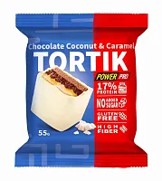 PowerPro Пирожное TORT / 55г / шоколадный кокос и карамель