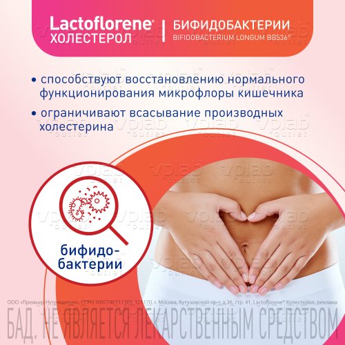 LACTOFLORENE холестерол БАД к пище / 20 пакетиков - Cлайд 3