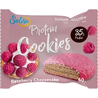 Solvie Protein cookies / 60г / малиновый чизкейк с йогуртовой глазурью
