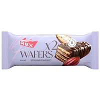 Protein Rex Вафли протеиновые глазированные WAFERS / 50г / какао