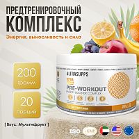 ULTRASUPPS Ultra Gold Pre-Workout / 200г / мультифрукт