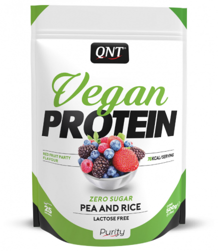 QNT Vegan Protein / 500г / красные фрукты