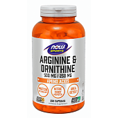 NOW Arginine Ornithine / 250капс