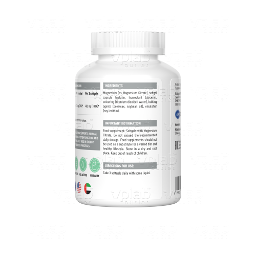 ULTRASUPPS Magnesium Citrate / 90softgels - Cлайд 2
