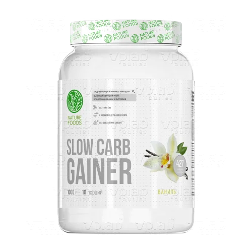 Nature Foods Slow Carb Gainer / 1000г / ваниль