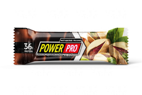 PowerPro Батончик 36% / 60г / фисташковое пралине