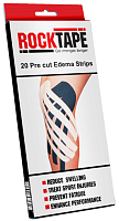 RockTape Кинезиотейп Precut Edema Strips / 5 полос / черный