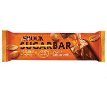 FitnesShock NO SUGAR BAR / 50г / арахис соленая карамель