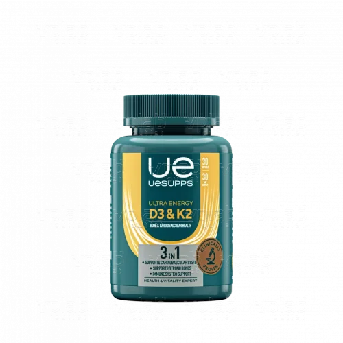 UESUPPS Ультра Энерджи Витамин D3 и K2 / 30капс - Cлайд 3