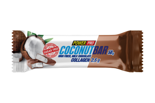 CoconutBar с кокосовой стружкой в молочном шоколаде / 50г PowerPro