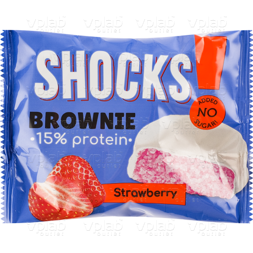 FitnesShock PROTEIN BROWNIE / 50г / клубника