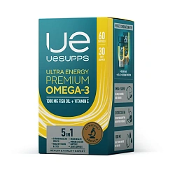 UESUPPS Ультра Энерджи Премиум Омега-3 / 60капс