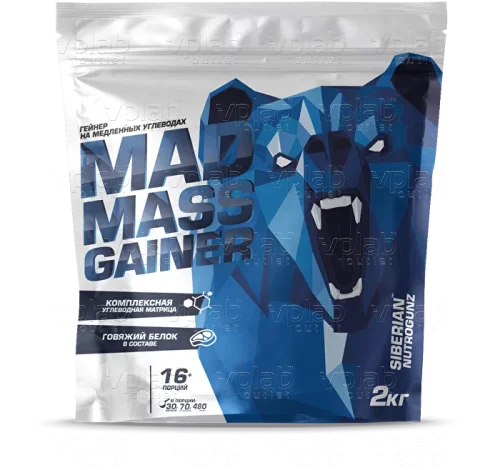 Siberian Nutrogunz MAD MASS GAINER / 2кг / вишня