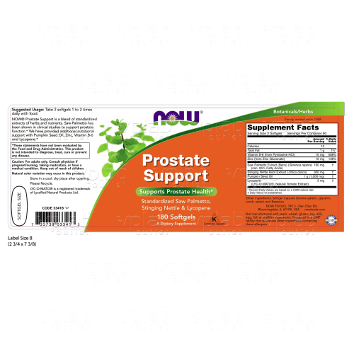 NOW Prostate Support / 180капс - Cлайд 2