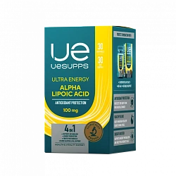 UESUPPS Ультра Энерджи Альфа-липоевая кислота / 30капс