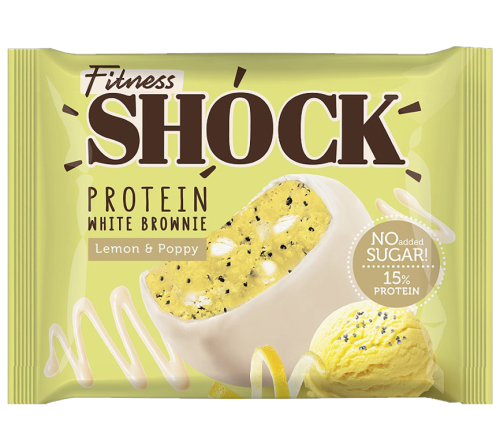 FitnesShock PROTEIN BROWNIE / 50г / лимон-мак