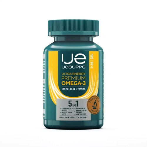 UESUPPS Ультра Энерджи Премиум Омега-3 / 60капс - Cлайд 2