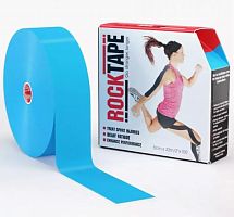 RockTape Кинезиотейп Bulk / 5см x 32м / синий узор