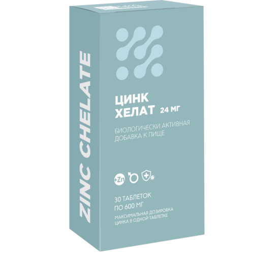 Биотерра Цинк хелат 24 мг / 30 таб