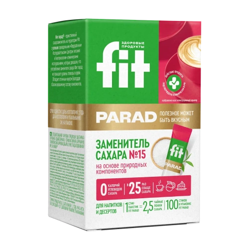 Fit Parad Заменитель сахара №15 / 50г/ 100 стик