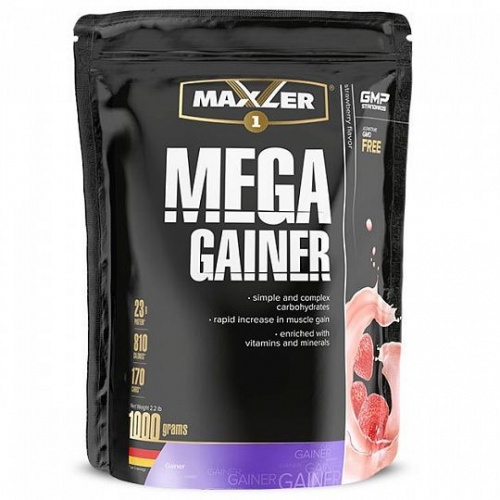 Maxler Mega Gainer / 1кг / strawberry
