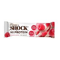 FitnesShock Hi Protein Батончик неглазированный / 60г / малиновый десерт