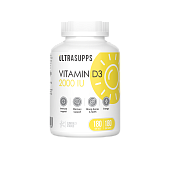 ULTRASUPPS Витамин D3 2000МЕ / 180капс