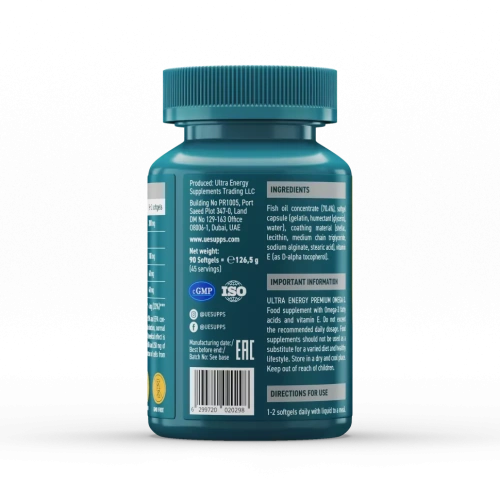 UESUPPS Ультра Энерджи Премиум Омега-3 / 90капс - Cлайд 4