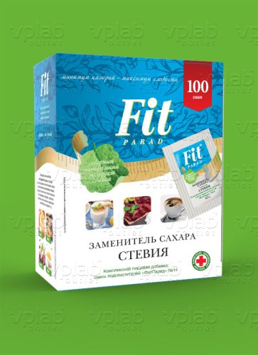 Fit Parad Заменитель сахара на основе стевии и эритритола №14 / 100шт*0,5г стики