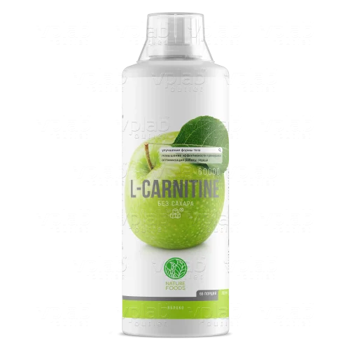 Nature Foods L-carnitine concentrate W/O / 500мл / яблоко