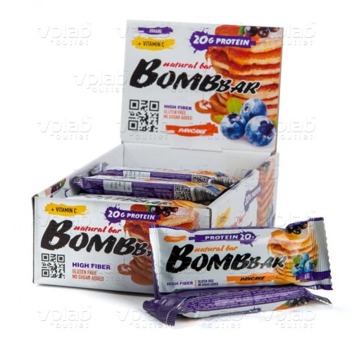 BOMBBAR Протеиновый батончик / 60г / смородиново-черничный панкейк