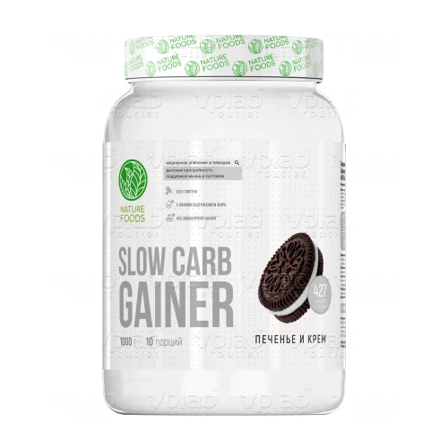 Nature Foods Slow Carb Gainer / 1000г / печенье