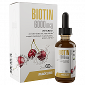 Maxler Biotin 6000mcg / 60мл / cherry