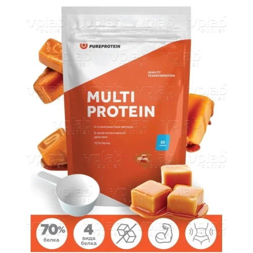 PureProtein Мультикомпонентный протеин / 1000 г/ сливочная карамель