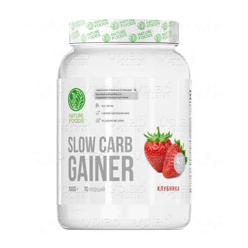 Nature Foods Slow Carb Gainer / 1000г / клубника