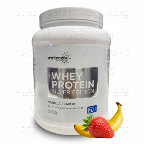 Strimex Whey Protein Silver Edition / 900г / клубника банан