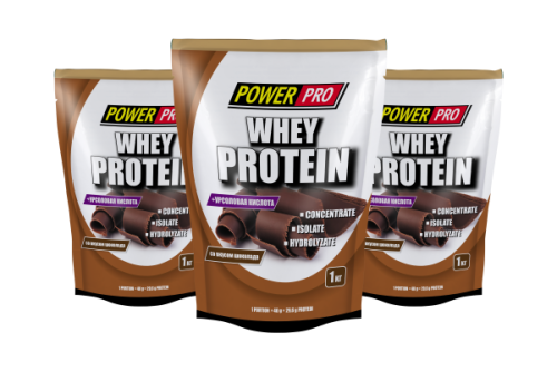 PowerPro WHEY PROTEIN / 1кг / шоколад