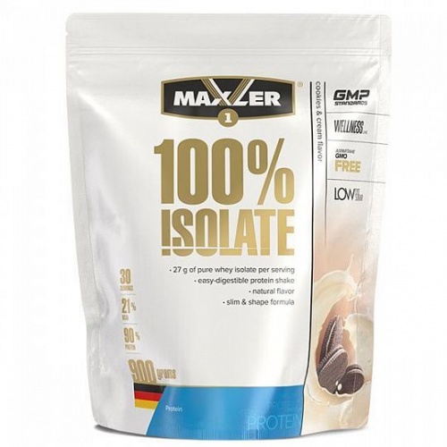Maxler 100% Isolate / 900г / cookies and cream